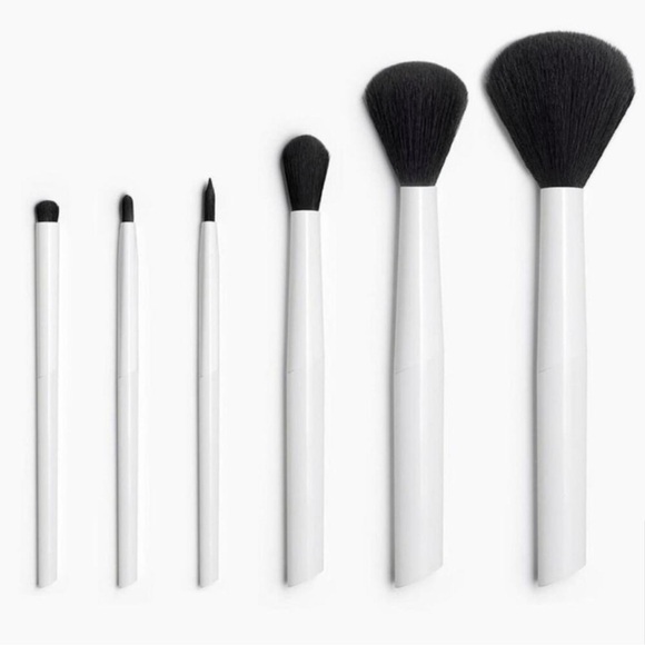 Zara 6pc Make-up Brush Set Face & Eyes New in Box limited edition - Picture 3 of 4
